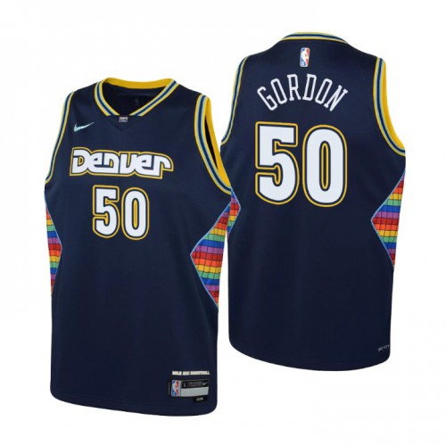 Denver Denver Nuggets #50 Aaron Gordon Youth Navy 2021/22 Swingman Jersey - City Edition Youth