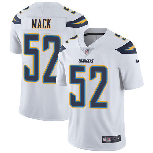 Chargers #52 Khalil Mack White Youth Stitched Vapor Untouchable Limited Jersey