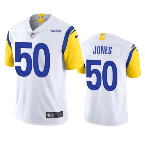 Los Angeles Los Angeles Rams #50 Ernest Jones Men's Alternate Vapor Limited Jersey - White Men's