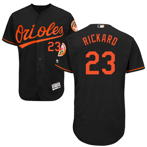 Baltimore Orioles #23 Joey Rickard Black Flexbase Authentic Collection Stitched Jersey Men's