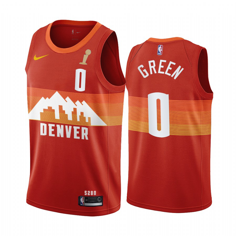 Nuggets #0 Christian Braun Red Swingman Women's 2023 Finals Champions City Edition Jersey