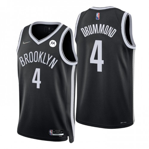 Brooklyn Nets #4 Andre Drummond Black Womens Swingman Icon Edition Jersey Womens