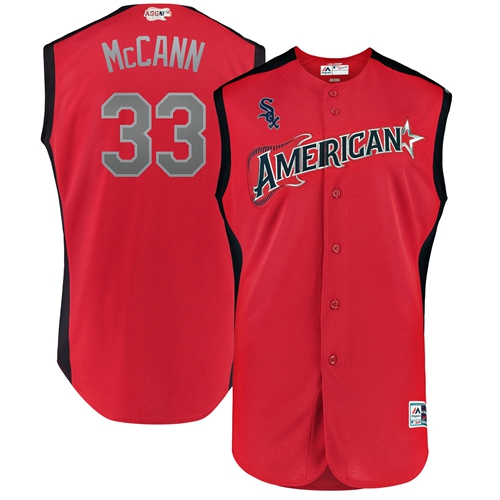 Chicago White Sox #33 James McCann Red 2019 All-Star American League Stitched Jersey Men's