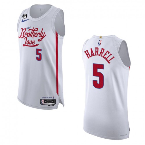 Philadelphia Philadelphia 76ers #5 Montrezl Harrell White 2022-23 Authentic Jersey - City Edition Mens