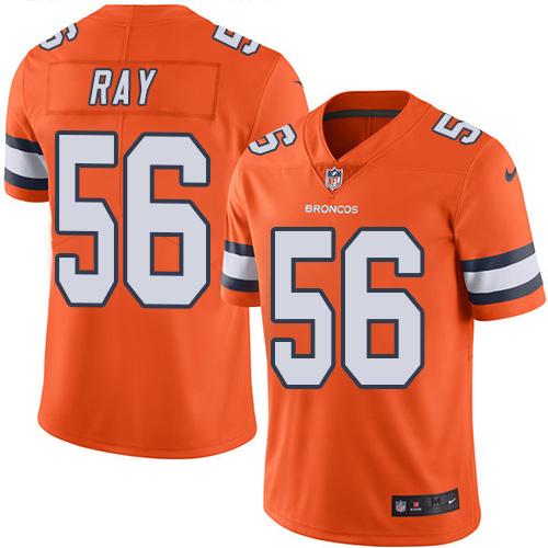 Denver Broncos #56 Shane Ray Orange Youth Stitched Limited Rush Jersey Youth