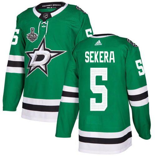 Adidas Dallas Stars #5 Andrej Sekera Green Home Authentic Youth 2020 Stanley Cup Final Stitched Jersey Youth