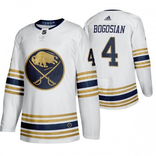 Buffalo Buffalo Sabres #4 Zach Bogosian White 50th Anniversary Third 2019-20 Jersey Men's