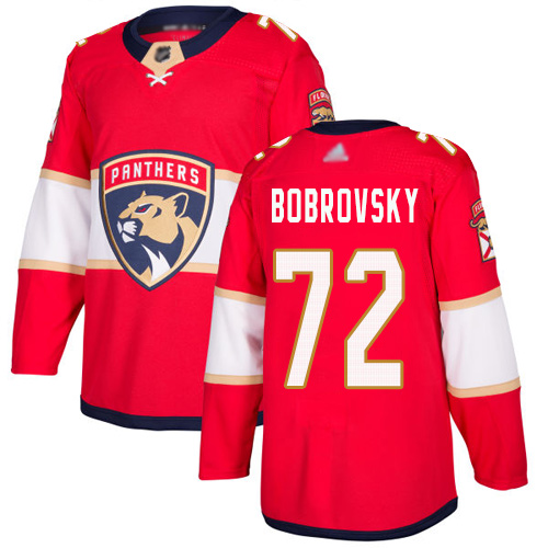 Adidas Florida Panthers #72 Sergei Bobrovsky Red Home Authentic Stitched Jersey Men's