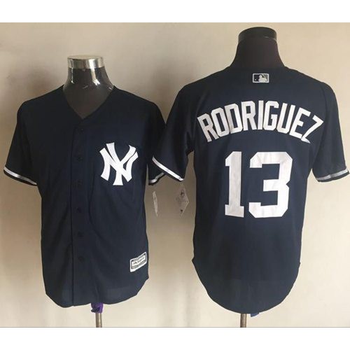 New York Yankees #13 Alex Rodriguez Navy Blue New Cool Base Stitched Jersey Men's