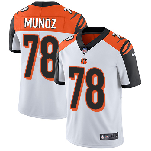 Cincinnati Bengals #78 Anthony Munoz White Men's Stitched Vapor Untouchable Limited Jersey Men's