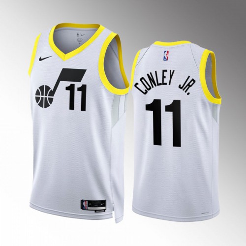 Utah Utah Jazz #11 Mike Conley Jr. Mens Black 2022-23 Association Edition Jersey Mens