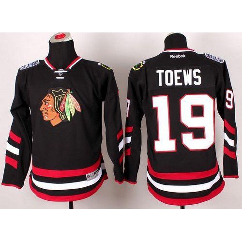 Chicago Blackhawks #19 Jonathan Toews Black 2014 Stadium Series Stitched Youth Jersey Youth