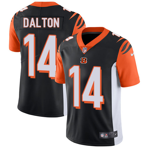 Cincinnati Bengals #14 Andy Dalton Black Team Color Youth Stitched Vapor Untouchable Limited Jersey Youth