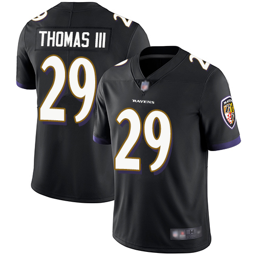 Baltimore Ravens #29 Earl Thomas III Black Alternate Youth Stitched Vapor Untouchable Limited Jersey Youth