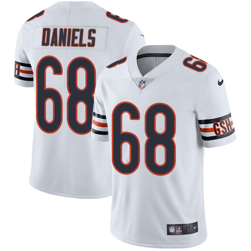 Chicago Bears #68 James Daniels White Men's Stitched Vapor Untouchable Limited Jersey Men's