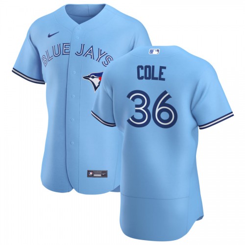 Toronto Toronto Blue Jays #36 A.J. Cole Men's Light Blue Alternate 2020 Authentic Player Jersey Men's