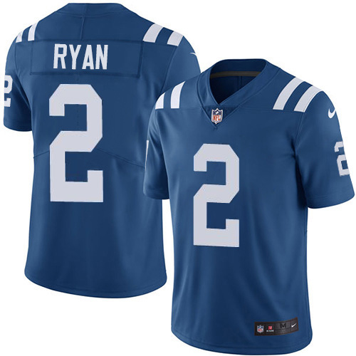 Colts #2 Matt Ryan Men's Royal Retired Player Limited Jersey