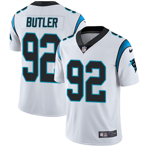 Carolina Panthers #92 Vernon Butler White Youth Stitched Vapor Untouchable Limited Jersey Youth