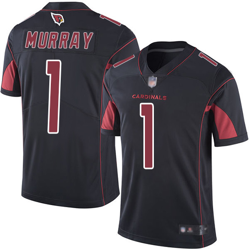 Cardinals #1 Kyler Murray Black Youth Stitched Limited Rush Jersey