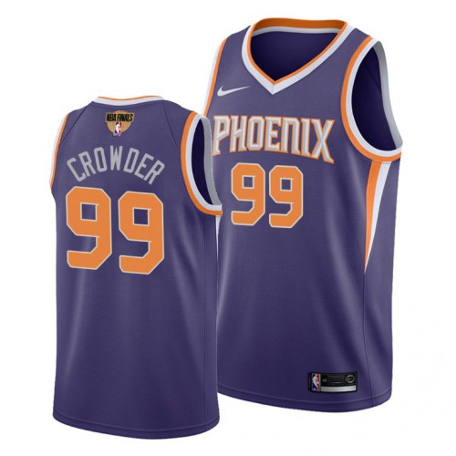 Phoenix Suns #99 Jae Crowder Youth 2021 Finals Bound Swingman Icon Edition Jersey Purple Youth