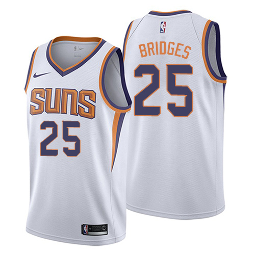 Phoenix Suns #25 Mikal Bridges White Swingman Association Edition Jersey Mens