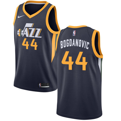 Utah Jazz #44 Bojan Bogdanovic Navy Swingman Icon Edition Jersey Mens