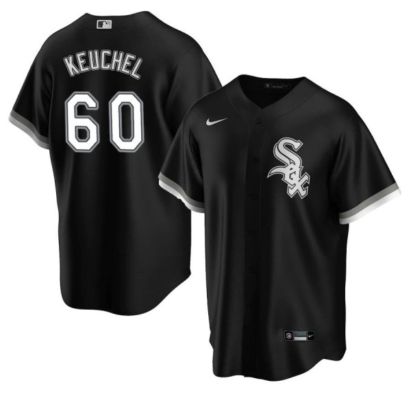 Chicago White Sox 60 Replica 2020 Black Alternate Dallas Keuchel Jersey