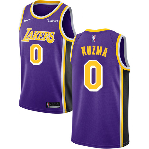Los Angeles Lakers #0 Kyle Kuzma Purple Youth Swingman Statement Edition Jersey Youth