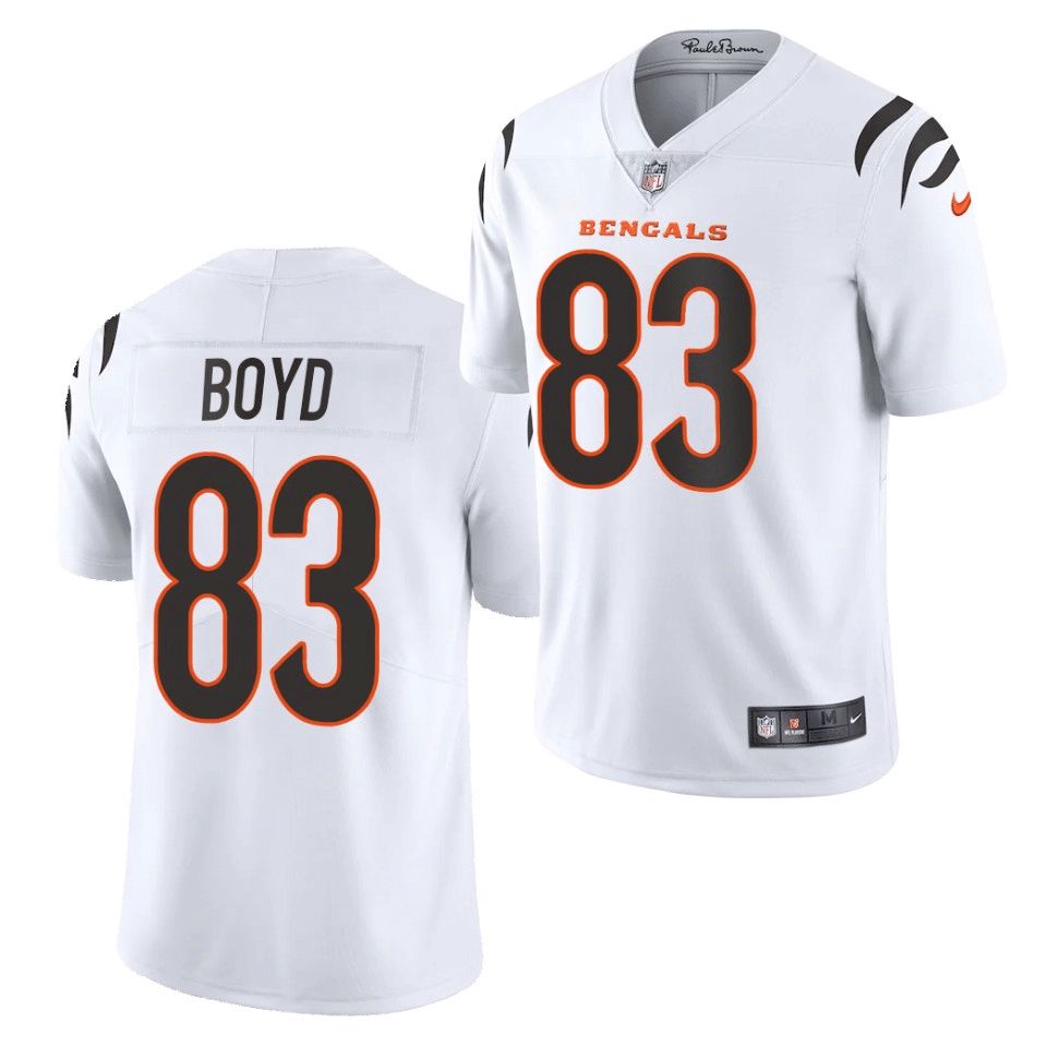 Bengals #83 Tyler Boyd White Men's Vapor Limited Jersey