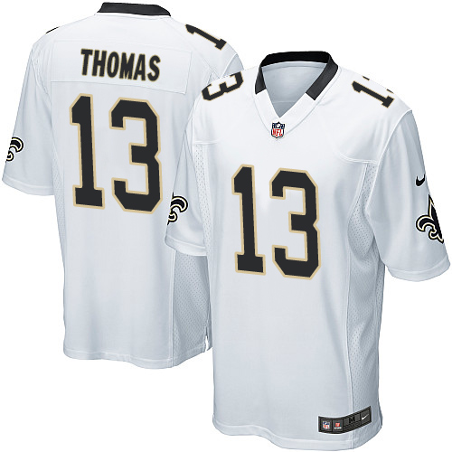 Saints #13 Michael Thomas White Youth Stitched Elite Jersey