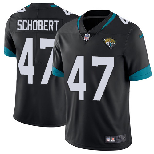 Jacksonville Jaguars #47 Joe Schobert Black Team Color Youth Stitched Vapor Untouchable Limited Jersey Youth