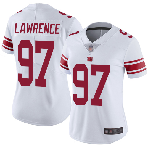 Giants #97 Dexter Lawrence White Women's Stitched Vapor Untouchable Limited Jersey