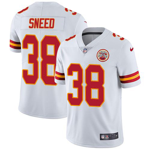 Chiefs #38 L'Jarius Sneed White Men's Stitched Vapor Untouchable Limited Jersey
