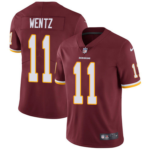 Washington Commanders #11 Carson Wentz Burgundy Red Team Color Youth Stitched Vapor Untouchable Limited Jersey Youth