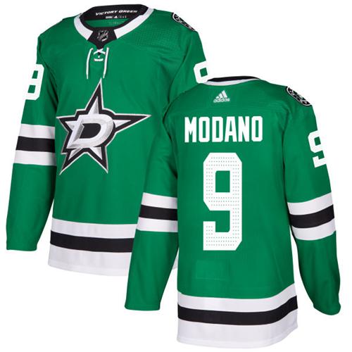 Adidas Dallas Stars #9 Mike Modano Green Home Authentic Youth Stitched Jersey Youth