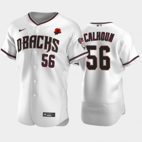 Arizona Arizona Diamondbacks #56 Kole Calhoun Men's Authentic 2021 Memorial Day Jersey - White Men's