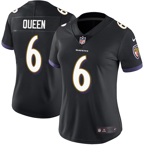 Ravens #6 Patrick Queen Black Alternate Women's Stitched Vapor Untouchable Limited Jersey