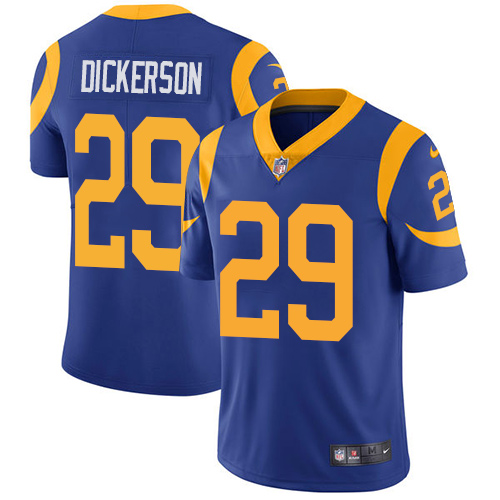 Rams #29 Eric Dickerson Royal Blue Alternate Youth Stitched Vapor Untouchable Limited Jersey