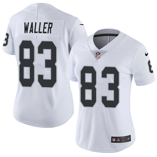 Raiders #83 Darren Waller White Women's Stitched Vapor Untouchable Limited Jersey