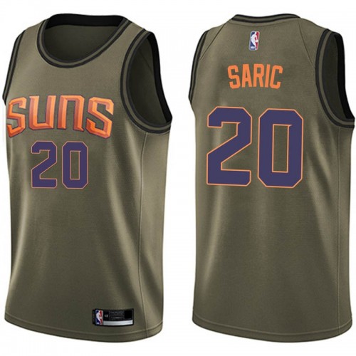 Phoenix Suns #20 Dario Saric Green Youth Swingman Salute to Service Jersey Youth