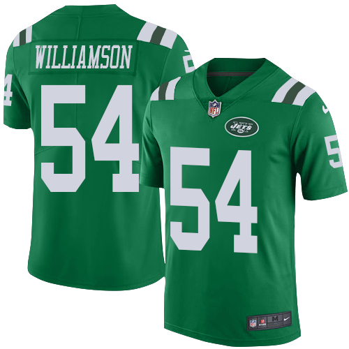 New York Jets #54 Avery Williamson Green Men's Stitched Limited Rush Jersey Men's