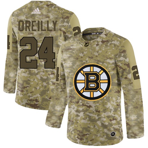 Adidas Boston Bruins #24 Terry O'Reilly Camo Authentic Stitched Jersey Men's