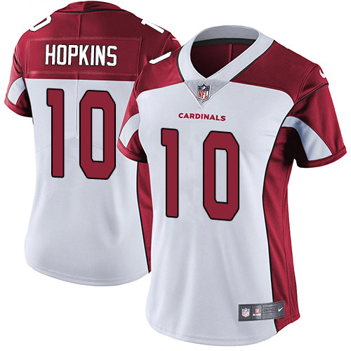 Cardinals #10 DeAndre Hopkins White Women's Stitched Vapor Untouchable Limited Jersey