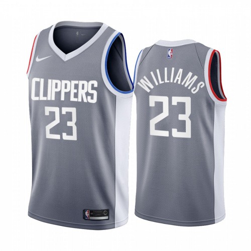 Los Angeles Los Angeles Clippers #23 Lou Williams Gray Womens Swingman 2020-21 Earned Edition Jersey Womens