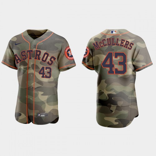Houston Houston Astros #43 Lance Mccullers Men's 2021 Armed Forces Day Authentic Jersey -Camo Men's