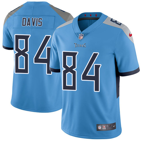 Tennessee Titans #84 Corey Davis Light Blue Alternate Youth Stitched Vapor Untouchable Limited Jersey Youth