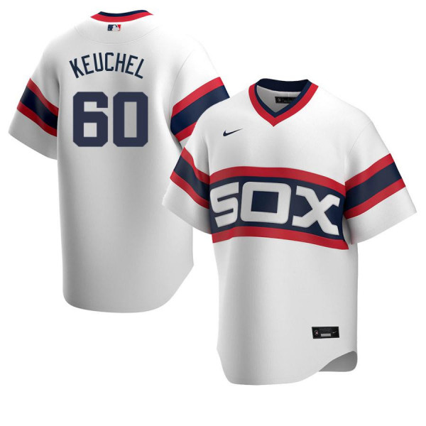Chicago White Sox 60 Replica White Home 2020 Dallas Keuchel Jersey