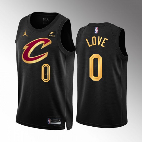Cleveland Cleveland Cavaliers #0 Kevin Love Mens Black 2022-23 Statement Edition Jersey Mens