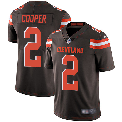 Browns #2 Amari Cooper Brown Team Color Youth Stitched Vapor Untouchable Limited Jersey