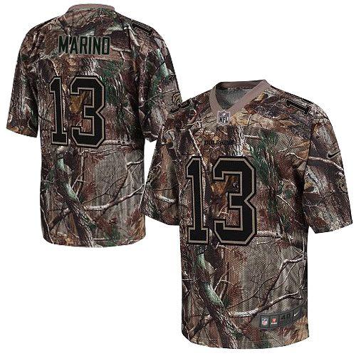 Dolphins #13 Dan Marino Camo Men's Stitched Realtree Elite Jersey